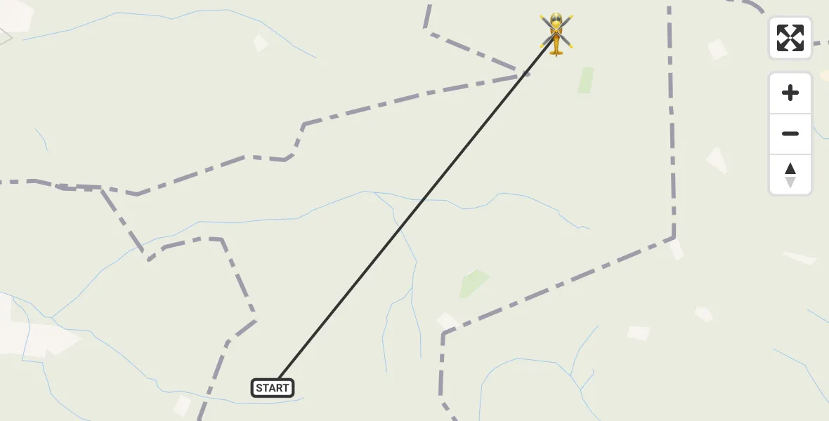 Flugroute Rettungshubschrauber Warmensteinach - Warmensteinach, 20 Oktober 2026, 09:17
