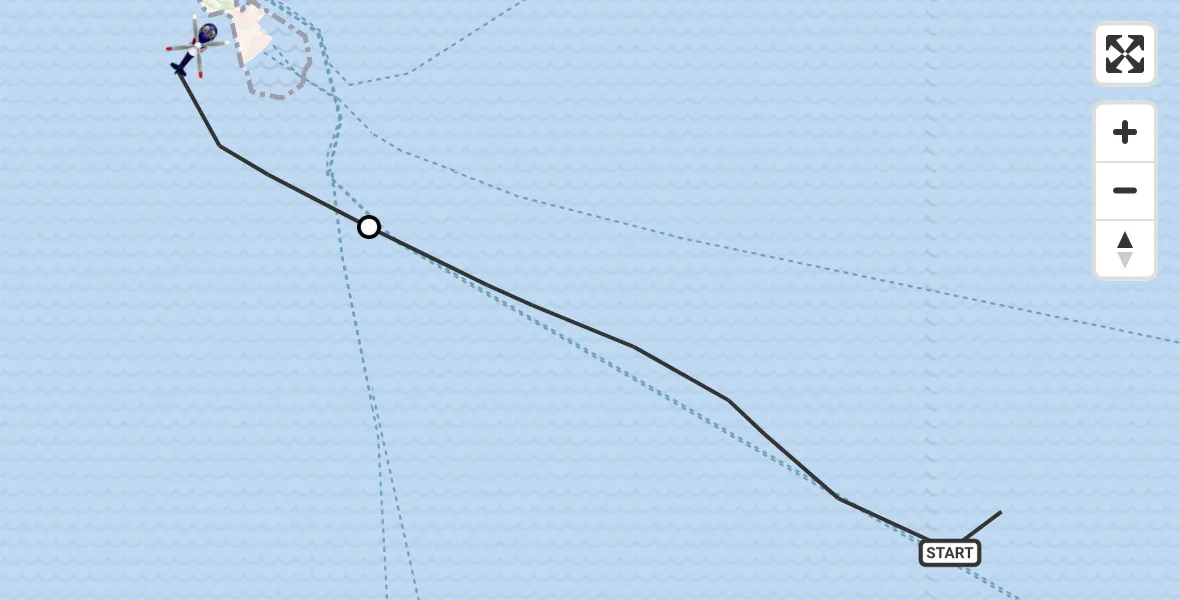 Flugroute Polizeihubschrauber Noordzee - North Sea, 20 Oktober 2026, 09:19