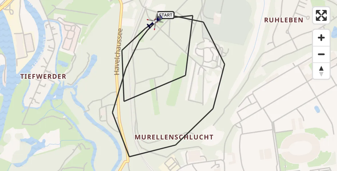 Flugroute Polizeihubschrauber Berlin - Berlin, 20 Oktober 2026, 09:44