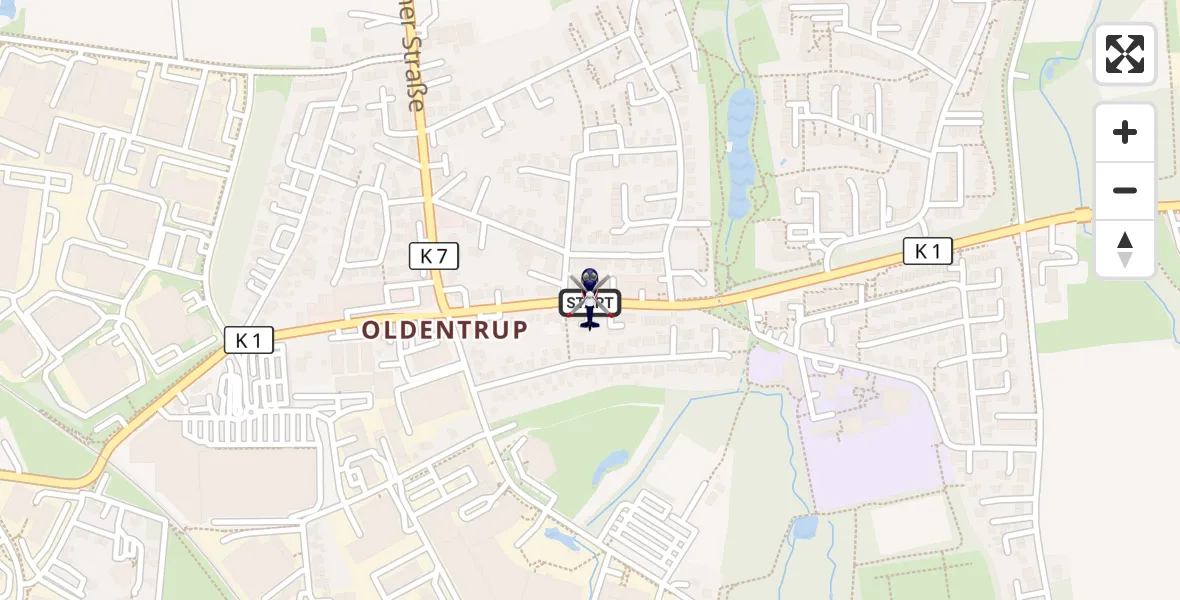 Flugroute Polizeihubschrauber Bielefeld - Bielefeld, 20 Oktober 2026, 09:49