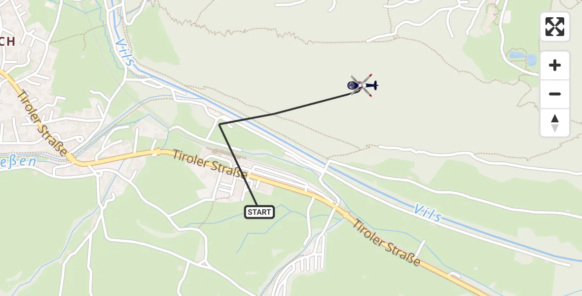 Flugroute Polizeihubschrauber Pfronten - Pfronten, 20 Oktober 2026, 10:51