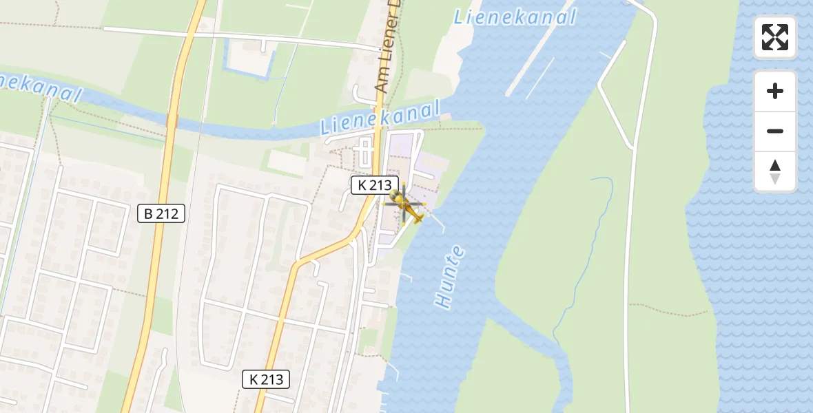 Flugroute Rettungshubschrauber Elsfleth - Elsfleth, 20 Oktober 2026, 11:03