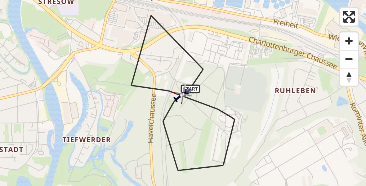 Flugroute Polizeihubschrauber Berlin - Berlin, 20 Oktober 2026, 11:18