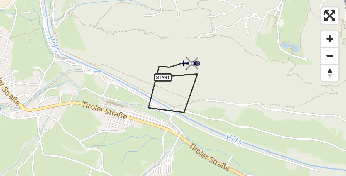 Flugroute Polizeihubschrauber Pfronten - Pfronten, 20 Oktober 2026, 11:31