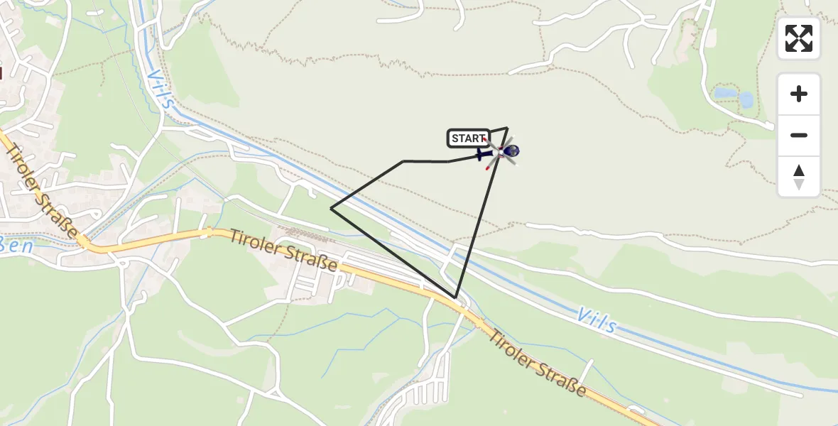 Flugroute Polizeihubschrauber Pfronten - Pfronten, 20 Oktober 2026, 11:36