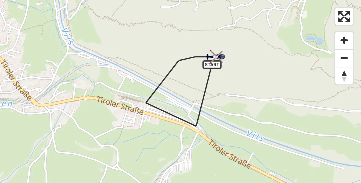 Flugroute Polizeihubschrauber Pfronten - Pfronten, 20 Oktober 2026, 11:39
