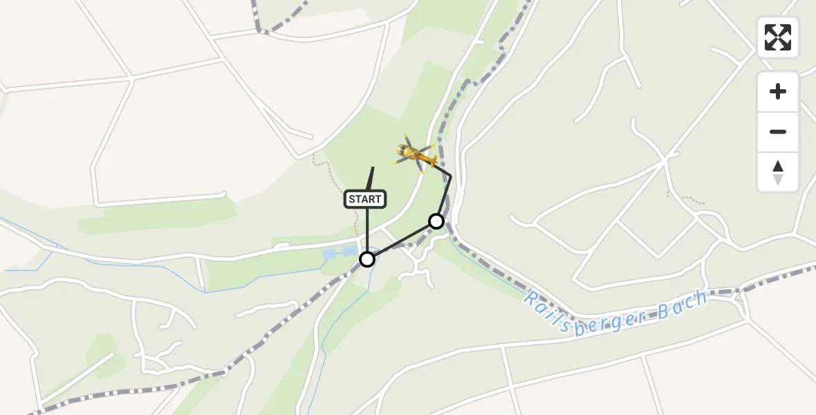 Flugroute Rettungshubschrauber Mörsfeld - Mörsfeld, 20 Oktober 2026, 11:51