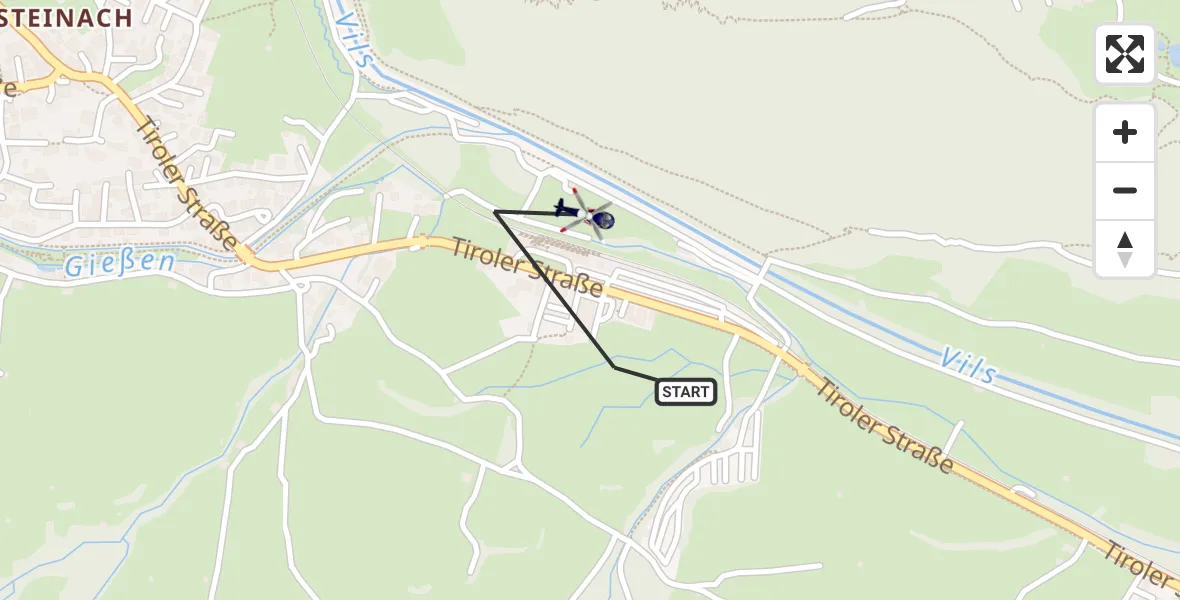 Flugroute Polizeihubschrauber Pfronten - Pfronten, 20 Oktober 2026, 11:55