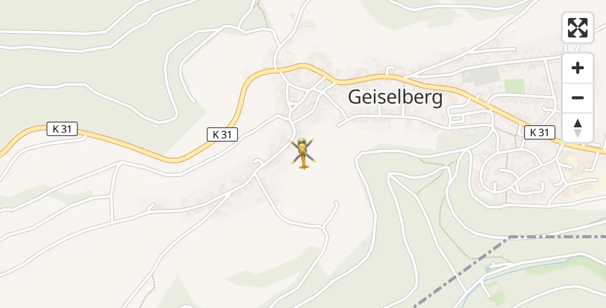 Flugroute Rettungshubschrauber Geiselberg - Geiselberg, 20 Oktober 2026, 12:01