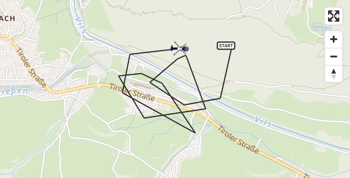 Flugroute Polizeihubschrauber Pfronten - Pfronten, 20 Oktober 2026, 12:03