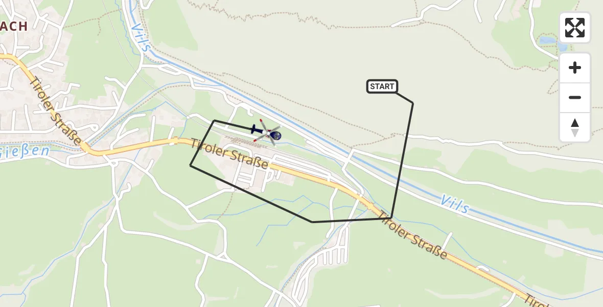 Flugroute Polizeihubschrauber Pfronten - Pfronten, 20 Oktober 2026, 12:16