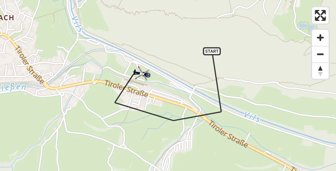 Flugroute Polizeihubschrauber Pfronten - Pfronten, 20 Oktober 2026, 12:33