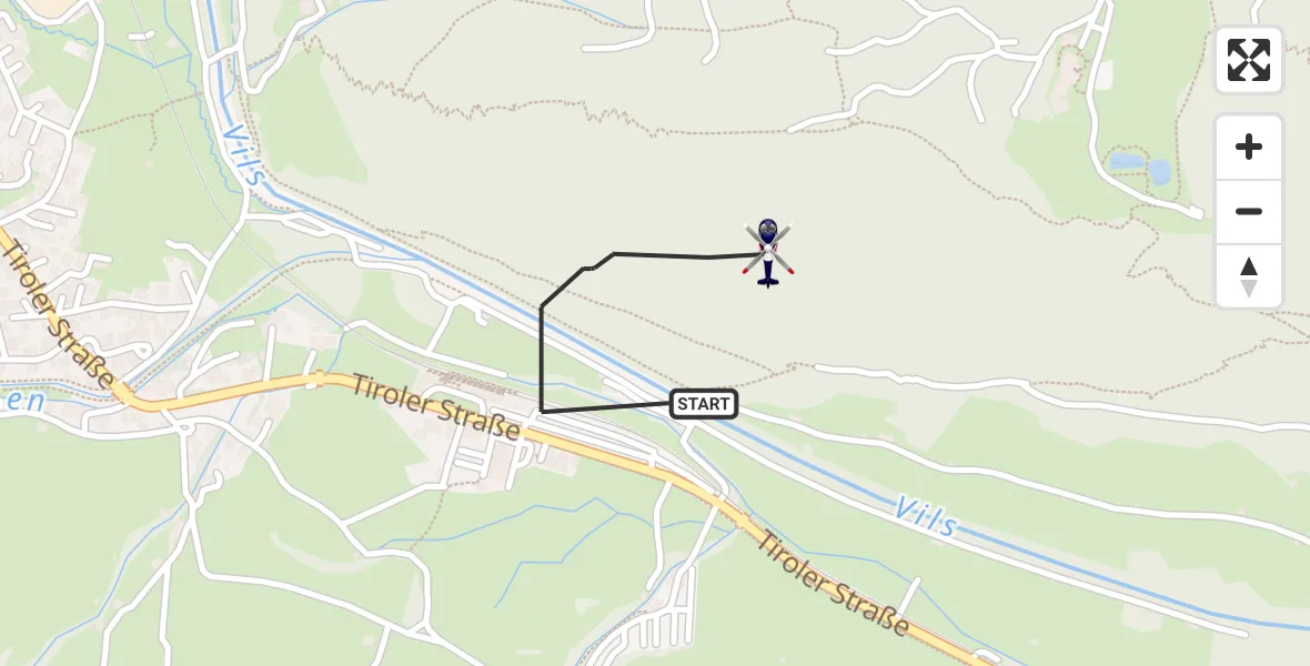 Flugroute Polizeihubschrauber Pfronten - Pfronten, 20 Oktober 2026, 13:22