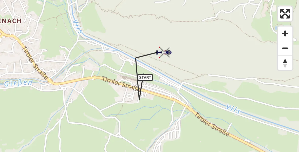 Flugroute Polizeihubschrauber Pfronten - Pfronten, 20 Oktober 2026, 13:31