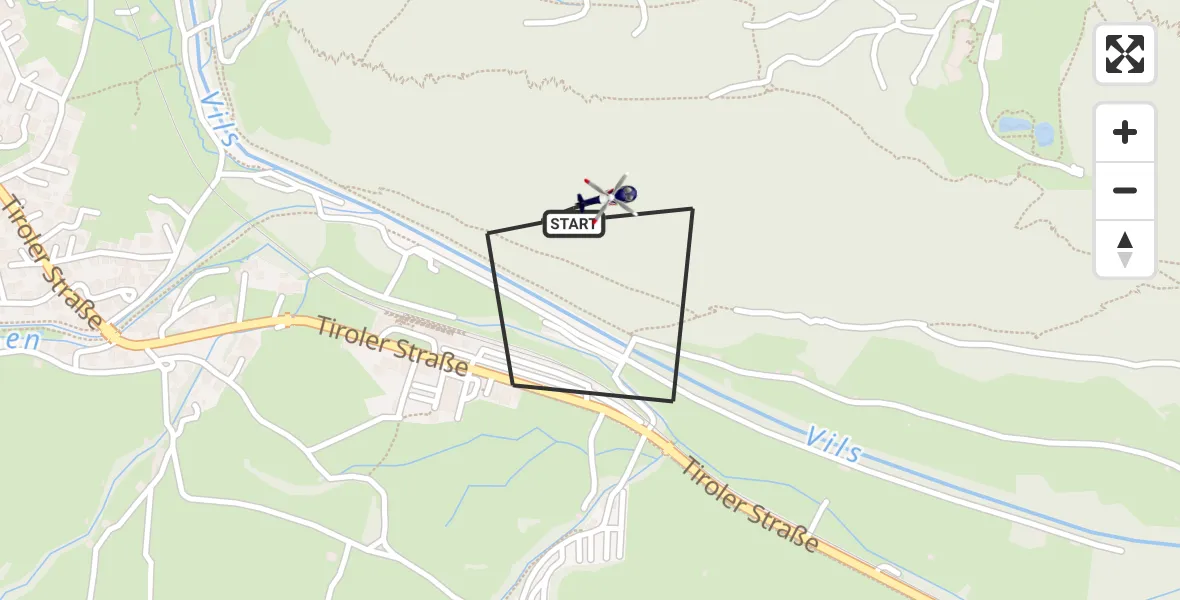 Flugroute Polizeihubschrauber Pfronten - Pfronten, 20 Oktober 2026, 13:33