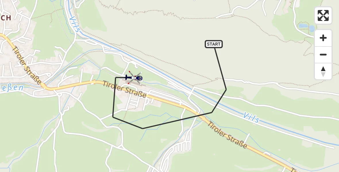 Flugroute Polizeihubschrauber Pfronten - Pfronten, 20 Oktober 2026, 13:49