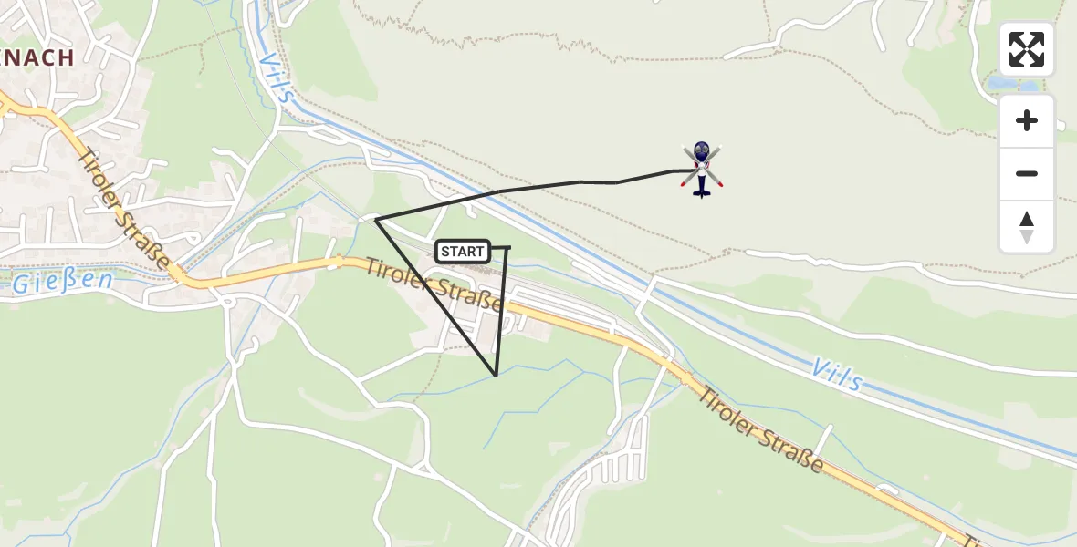 Flugroute Polizeihubschrauber Pfronten - Pfronten, 20 Oktober 2026, 13:52