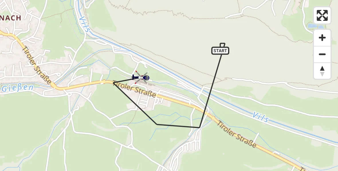 Flugroute Polizeihubschrauber Pfronten - Pfronten, 20 Oktober 2026, 14:01