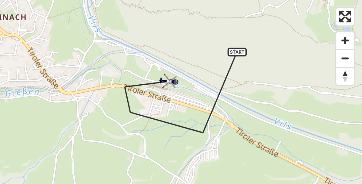 Flugroute Polizeihubschrauber Pfronten - Pfronten, 21 Oktober 2026, 08:03