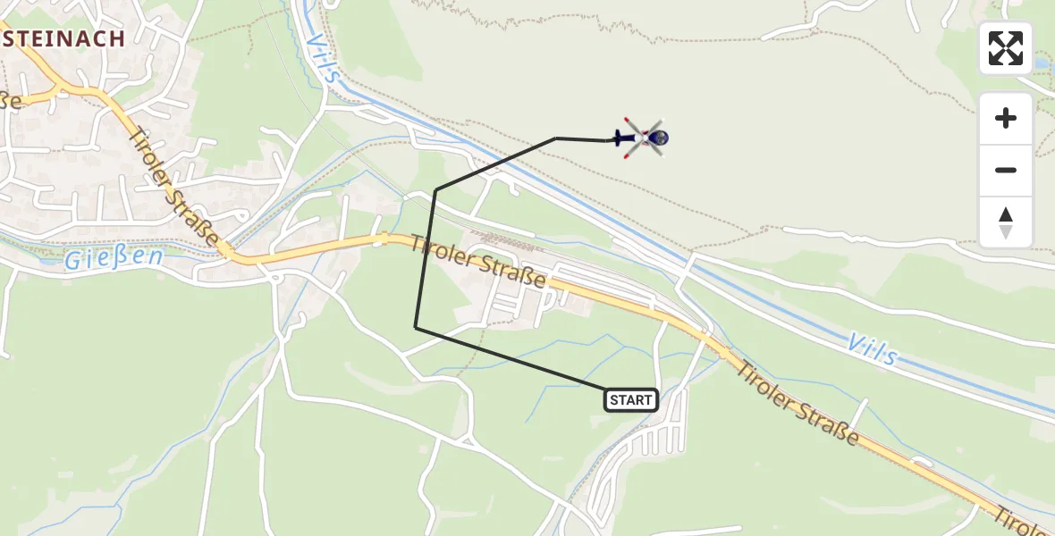 Flugroute Polizeihubschrauber Pfronten - Pfronten, 21 Oktober 2026, 08:08