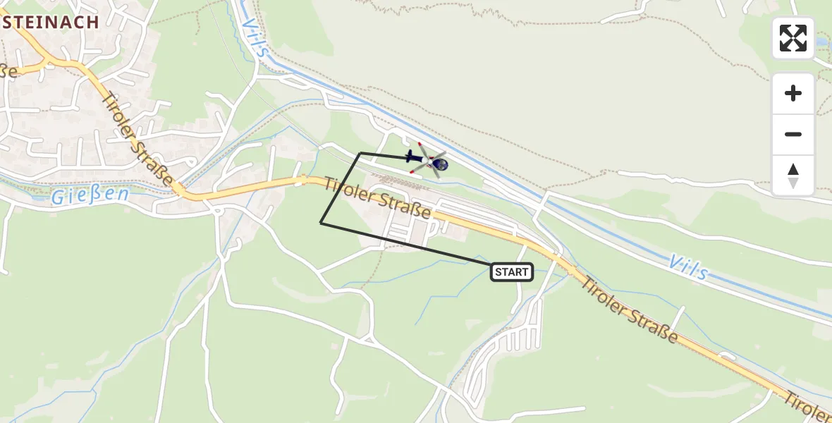 Flugroute Polizeihubschrauber Pfronten - Pfronten, 21 Oktober 2026, 08:12