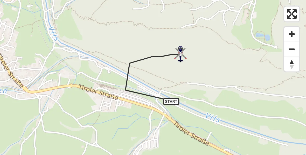 Flugroute Polizeihubschrauber Pfronten - Pfronten, 21 Oktober 2026, 08:27