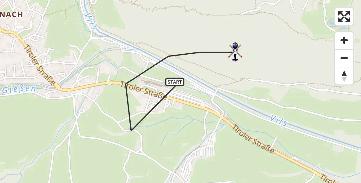 Flugroute Polizeihubschrauber Pfronten - Pfronten, 21 Oktober 2026, 08:40