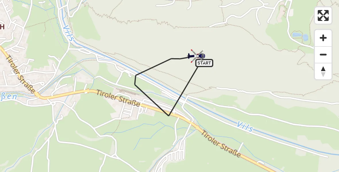 Flugroute Polizeihubschrauber Pfronten - Pfronten, 21 Oktober 2026, 08:42