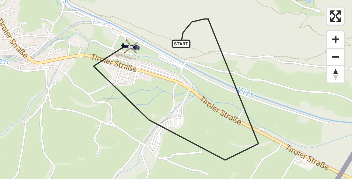 Flugroute Polizeihubschrauber Pfronten - Pfronten, 21 Oktober 2026, 09:00