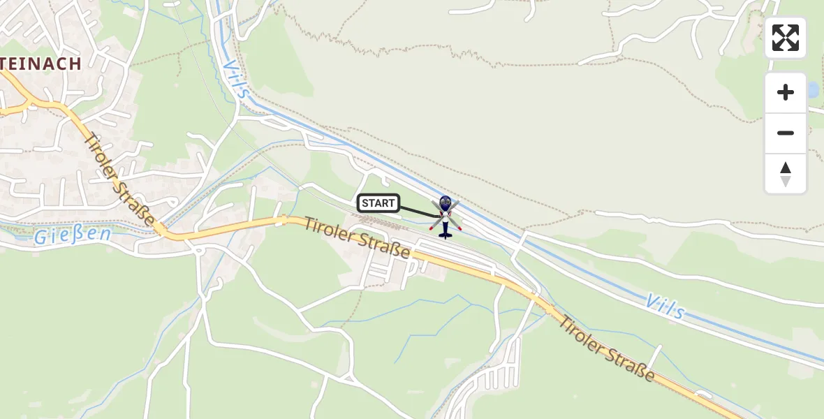 Flugroute Polizeihubschrauber Pfronten - Pfronten, 21 Oktober 2026, 09:05