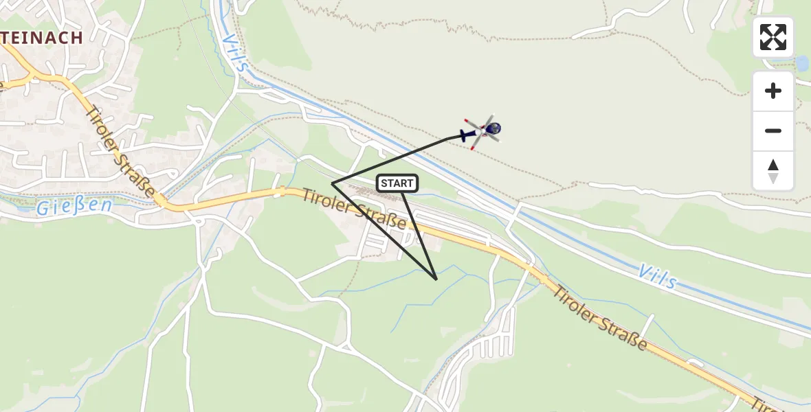 Flugroute Polizeihubschrauber Pfronten - Pfronten, 21 Oktober 2026, 09:12