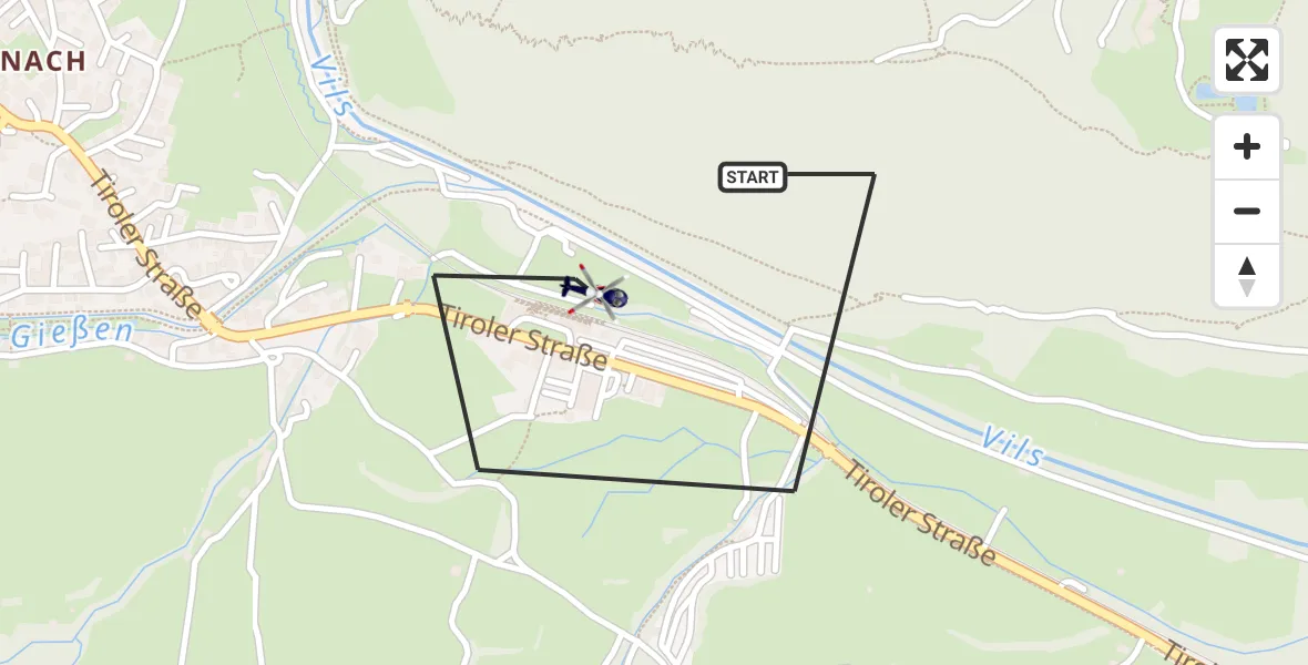 Flugroute Polizeihubschrauber Pfronten - Pfronten, 21 Oktober 2026, 09:20
