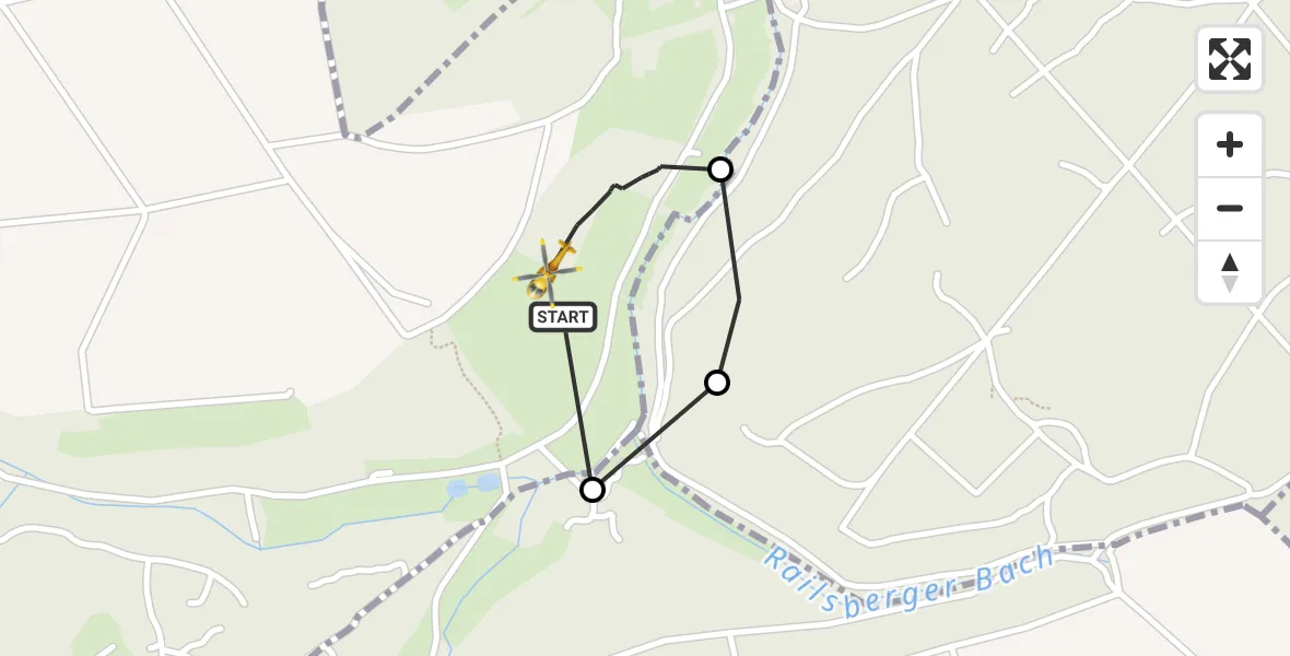 Flugroute Rettungshubschrauber Mörsfeld - Mörsfeld, 21 Oktober 2026, 10:11