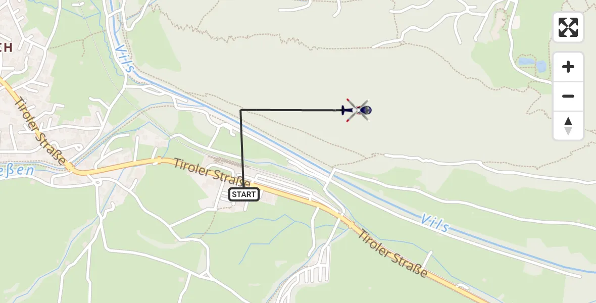 Flugroute Polizeihubschrauber Pfronten - Pfronten, 21 Oktober 2026, 10:57