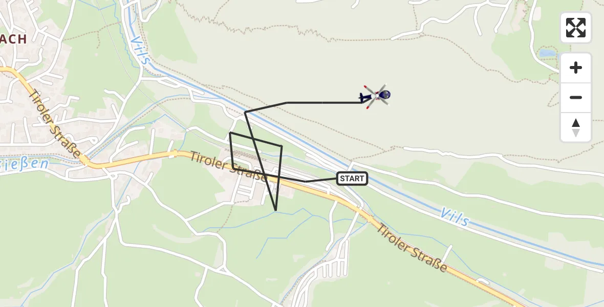 Flugroute Polizeihubschrauber Pfronten - Pfronten, 21 Oktober 2026, 11:00