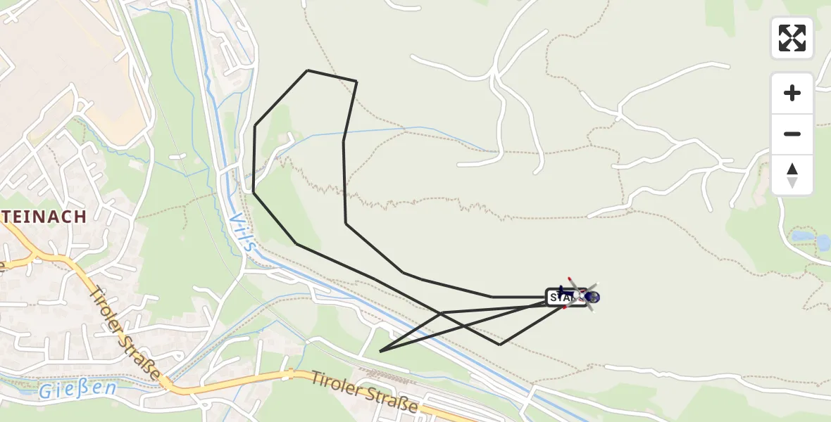Flugroute Polizeihubschrauber Pfronten - Pfronten, 21 Oktober 2026, 11:04