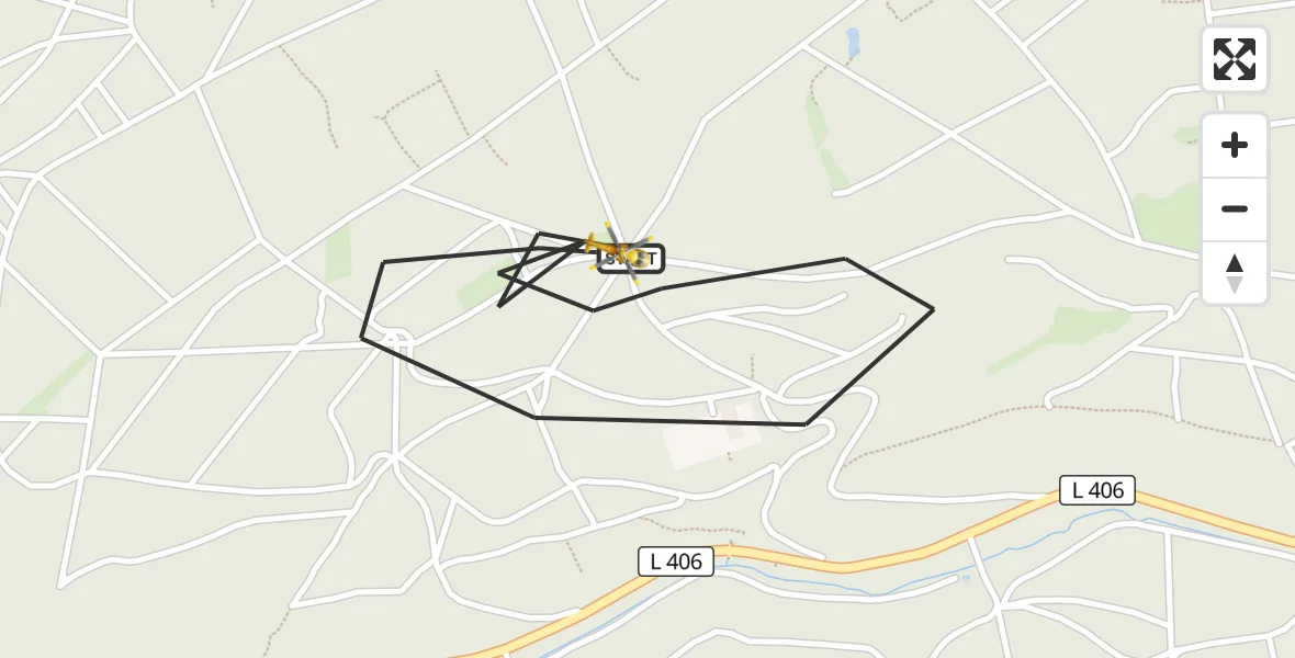 Flugroute Rettungshubschrauber Offenheim - Offenheim, 21 Oktober 2026, 11:18