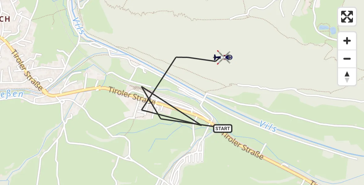 Flugroute Polizeihubschrauber Pfronten - Pfronten, 21 Oktober 2026, 11:29