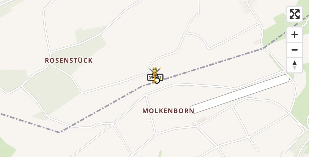 Flugroute Rettungshubschrauber Rockenhausen - Rockenhausen, 21 Oktober 2026, 15:38