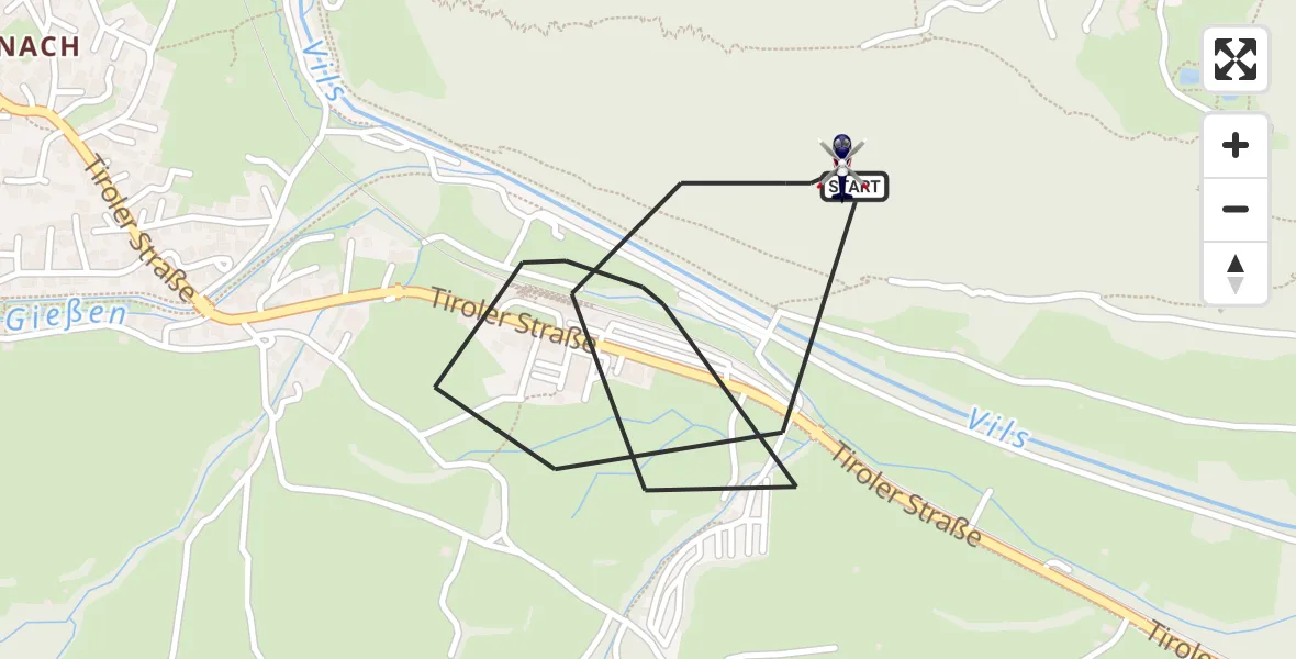 Flugroute Polizeihubschrauber Pfronten - Pfronten, 22 Oktober 2026, 08:08