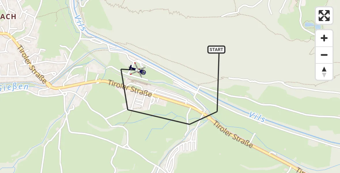 Flugroute Polizeihubschrauber Pfronten - Pfronten, 22 Oktober 2026, 08:15
