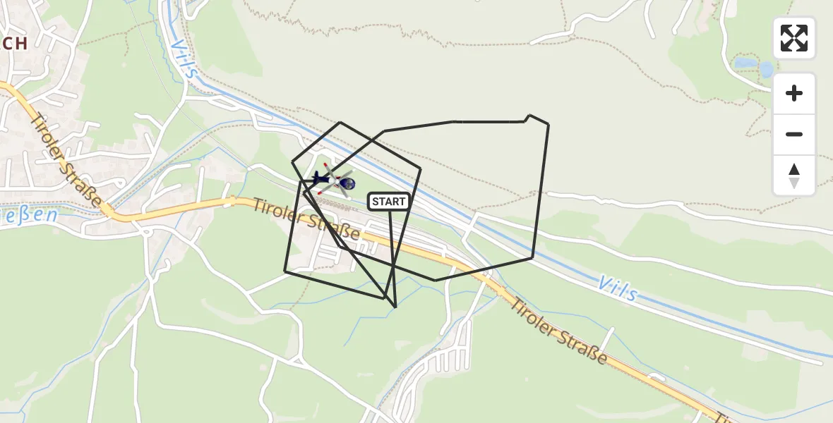 Flugroute Polizeihubschrauber Pfronten - Pfronten, 22 Oktober 2026, 08:18