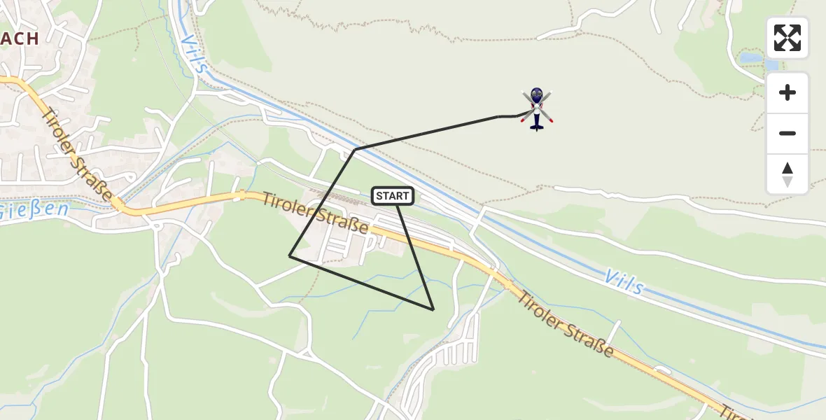 Flugroute Polizeihubschrauber Pfronten - Pfronten, 22 Oktober 2026, 08:26