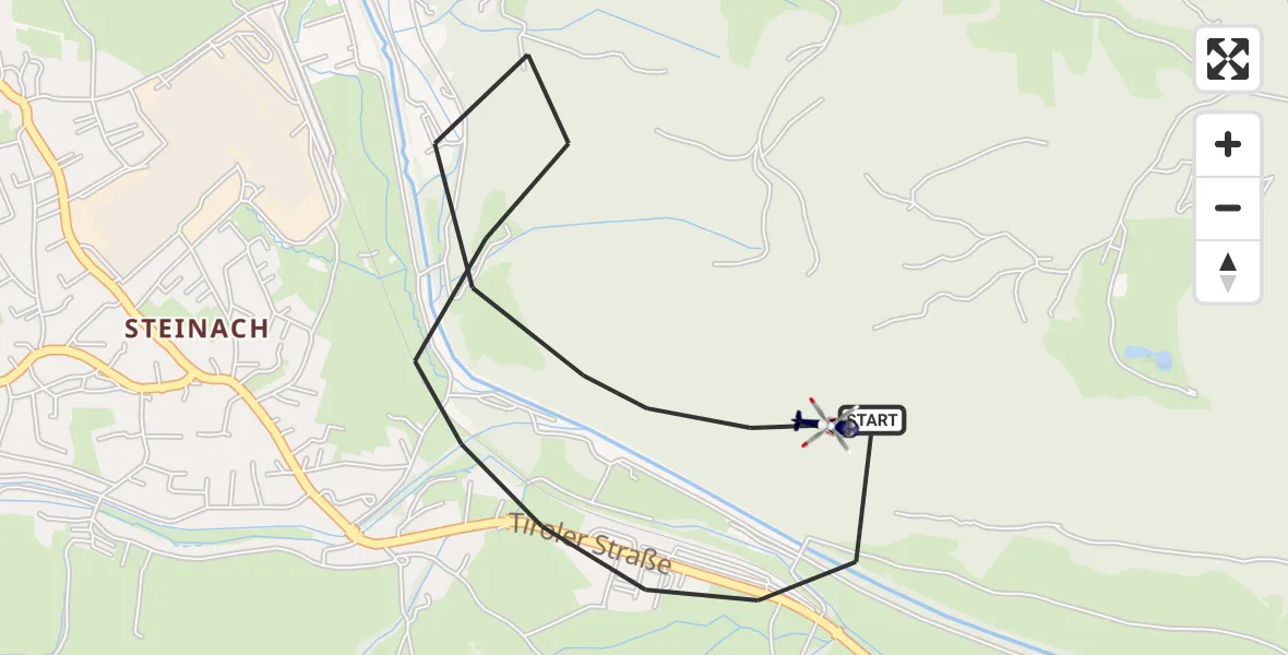 Flugroute Polizeihubschrauber Pfronten - Pfronten, 22 Oktober 2026, 08:44