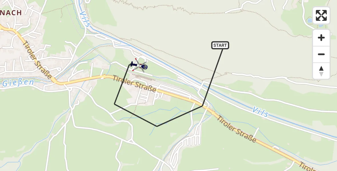 Flugroute Polizeihubschrauber Pfronten - Pfronten, 22 Oktober 2026, 08:51