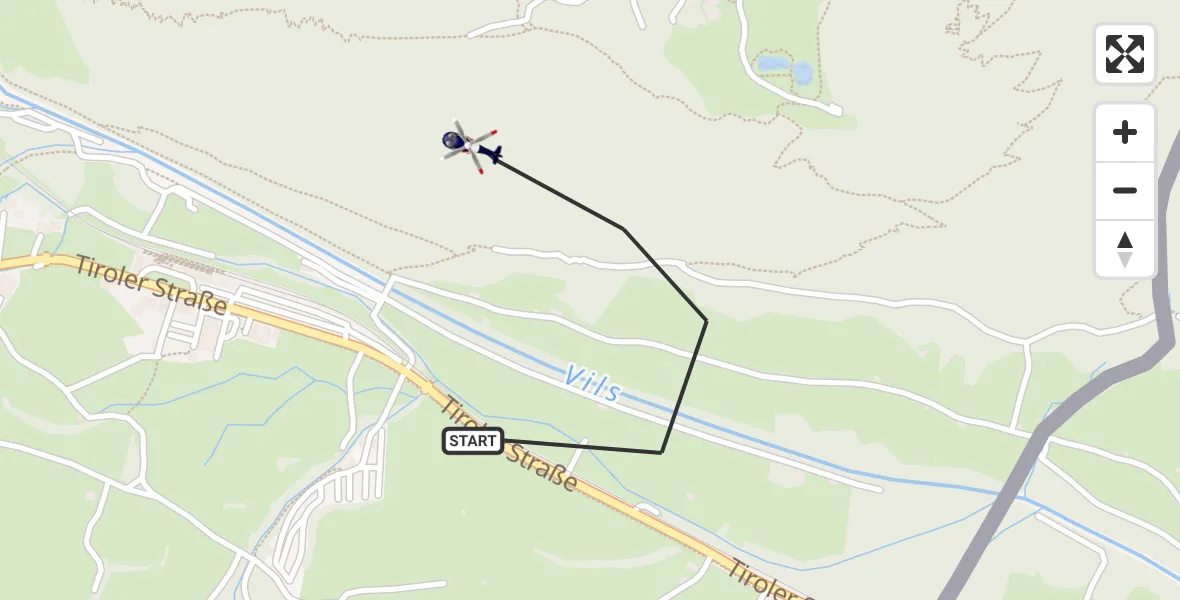 Flugroute Polizeihubschrauber Pfronten - Pfronten, 22 Oktober 2026, 08:56