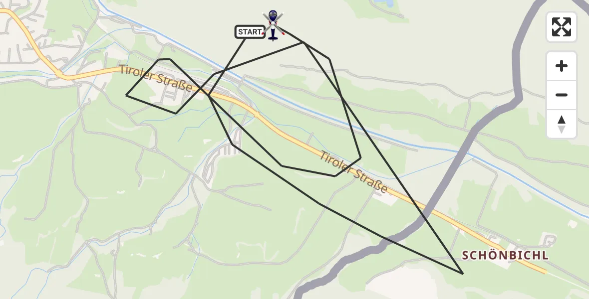 Flugroute Polizeihubschrauber Pfronten - Pfronten, 22 Oktober 2026, 09:00