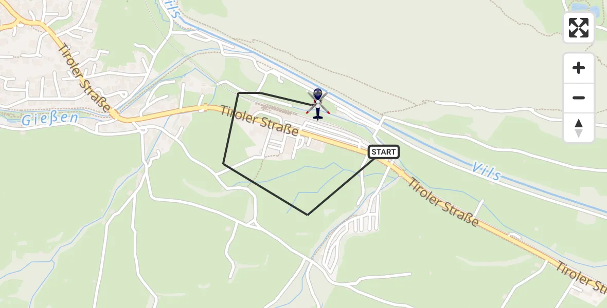 Flugroute Polizeihubschrauber Pfronten - Pfronten, 22 Oktober 2026, 09:24