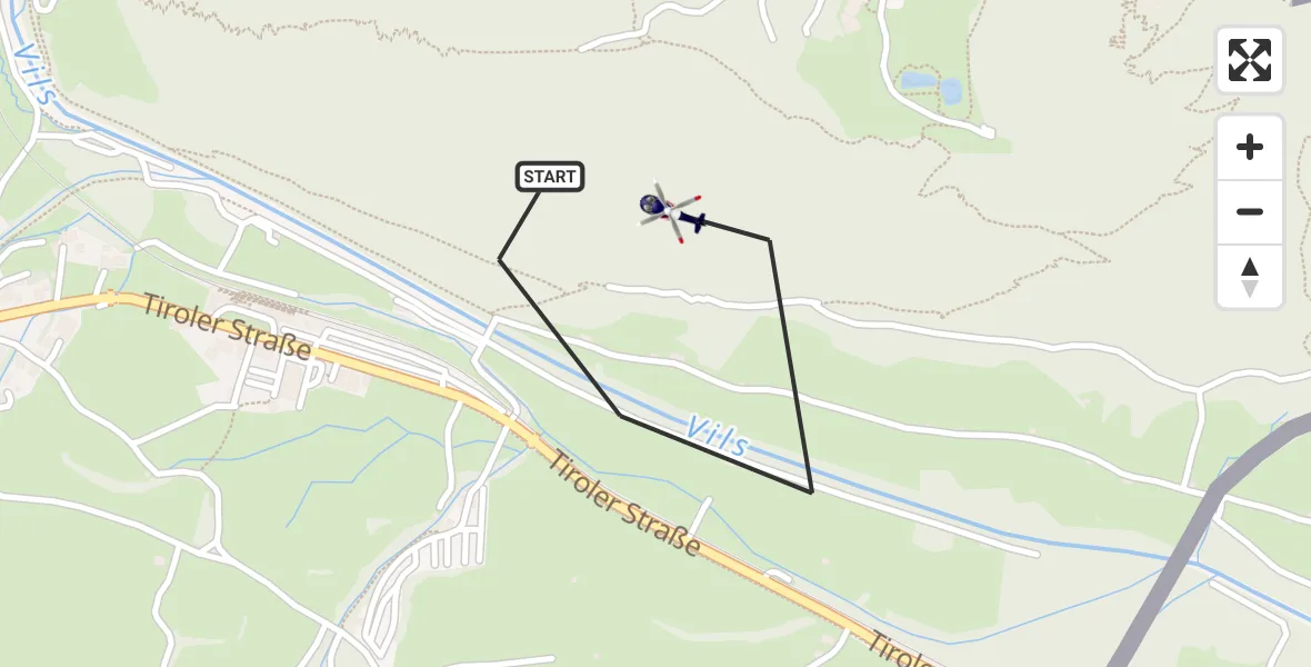 Flugroute Polizeihubschrauber Pfronten - Pfronten, 22 Oktober 2026, 10:38
