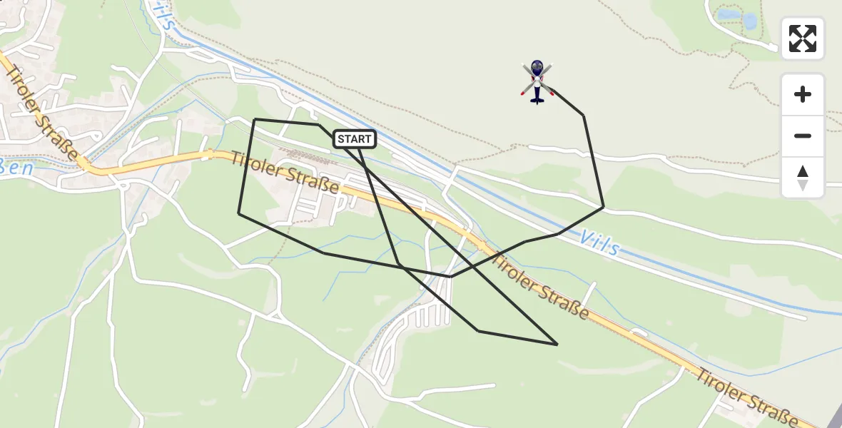 Flugroute Polizeihubschrauber Pfronten - Pfronten, 22 Oktober 2026, 10:44